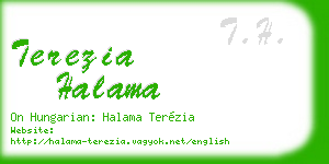 terezia halama business card